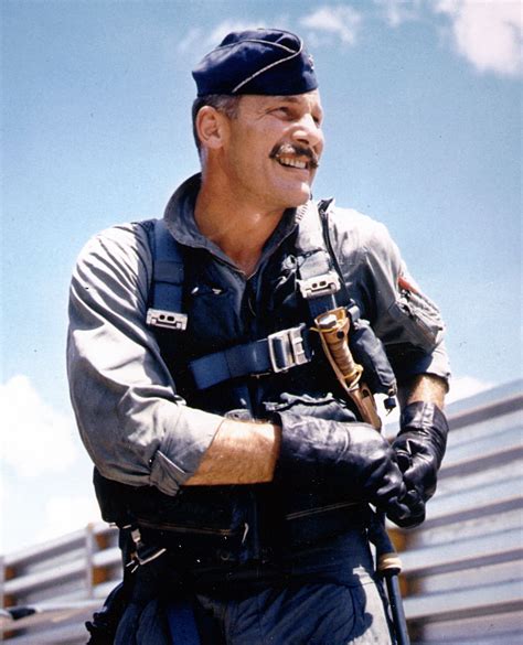colonel robin olds  ww  vietnam fighter pilot   victories  mustache