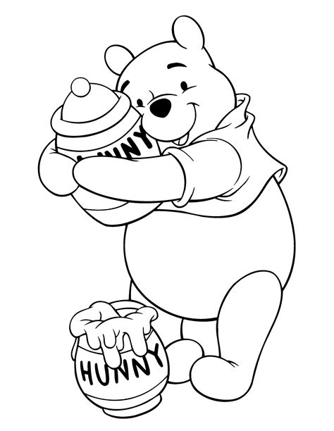 coloring page winnie  pooh coloring pages