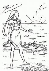 Pocahontas Princesa Colorkid sketch template