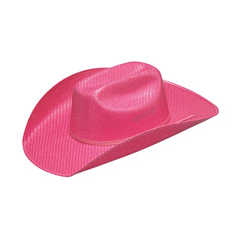 Hot Pink Twister Girls Straw Cowgirl Hat Renegade Stores