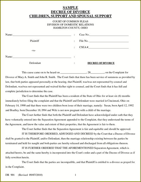 final divorce decree form texas form resume examples nobzgvd