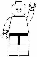 Lego Coloring Man Printable Pages Clip Silhouette People Minifigure Stencil Blocks Choose Board sketch template