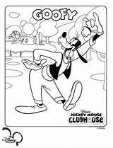 Mickey Mouse Clubhouse Coloring Pages Goofy Kids Toodles Printable Color Fun Print Getcolorings sketch template