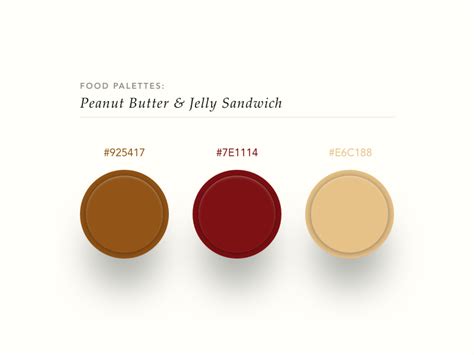 peanut butter jelly color palette  ugly duck  dribbble