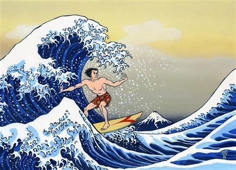 62 Best Images About Art Parody The Great Wave Off Kanagawa On