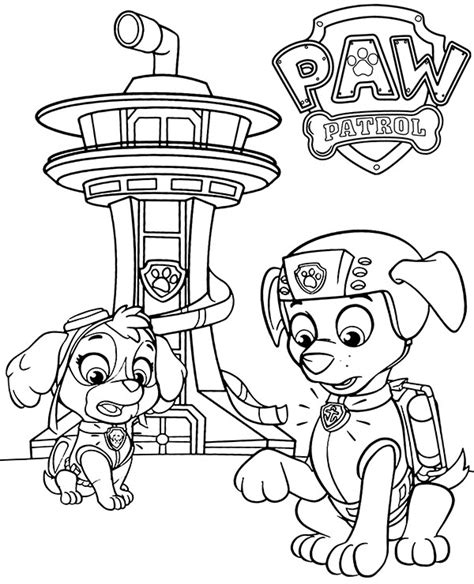 paw patrol zuma coloring kit coloring pages