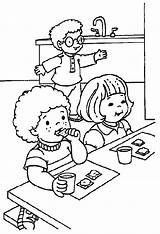Coloring Children Pages Para Coloriage sketch template