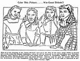 Coloring Women Little Contest Another 1949 Peter Allyson June Dolls Paper Janet Leigh Elizabeth Taylor sketch template