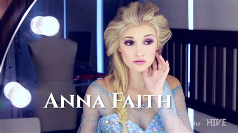 The Real Elsa From Frozen Anna Faith Visits Thechive