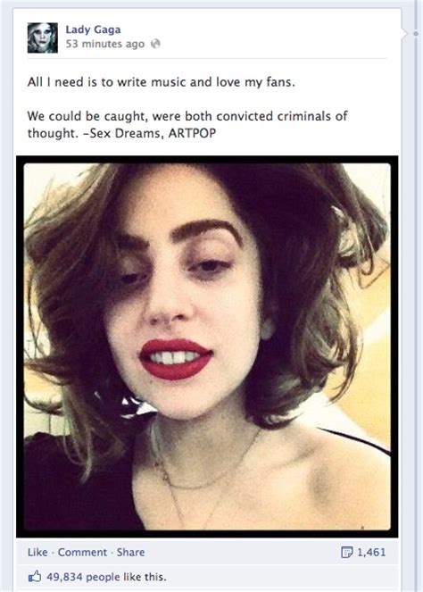 did lady gaga just post an artpop song title and lyric on