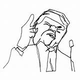 Trump Donald Coloring Pages Book Badly Getcolorings Again Wonderful Decoration America sketch template