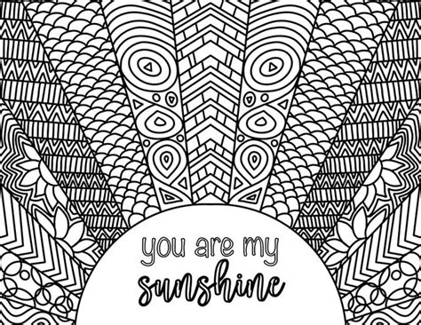 sunshine coloring page
