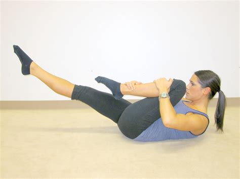 pilates exercise   month single leg stretch