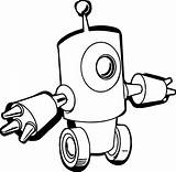 Coloring Robot Go Wecoloringpage sketch template