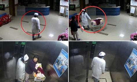 chinese granmother catches woman wheeling her grandson out of the hospital daily mail online