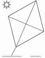 Kite Symmetry sketch template