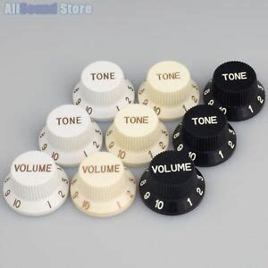 volume tone knob set  stratocaster strat import coarse spline alpha ebay
