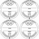 Coloring Medal Olympic Medals Olympics Visit Sports Games sketch template