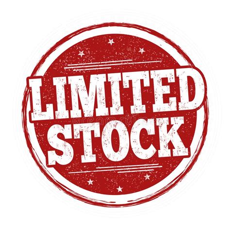 limited stock sign  stamp stock vector illustration  design limitation