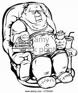 Fat Man Drawing Getdrawings Painting Stock sketch template