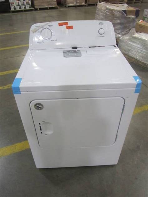 roper  cu ft electric dryer white redfw mn home outlet