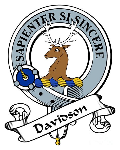davidson clan badge digital art  heraldry