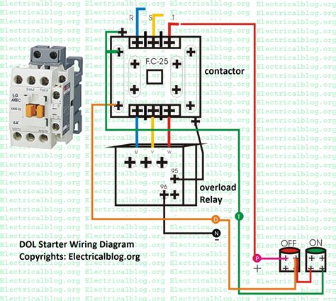 manual starter wiring diagram