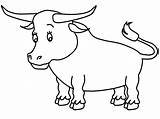 Bull Coloring Pages Cow Ferdinand Bulls Kids Spanish Visit sketch template