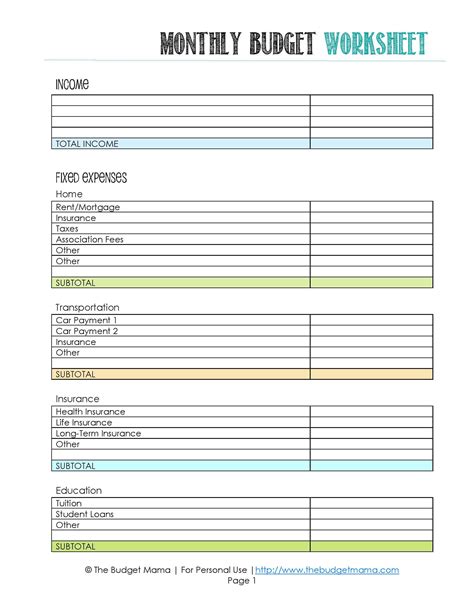 sheet simple printable budget worksheet bi weekly yearly spreadsheet