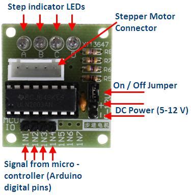 stepper motor   phase  wire uln driver board maker store pty