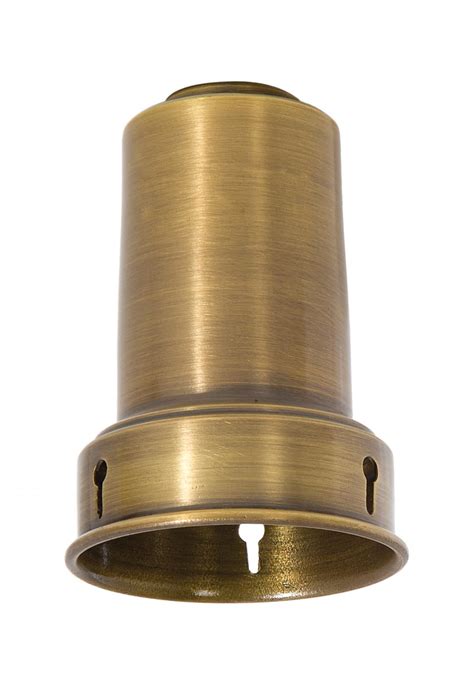 Brass Bead Chain Lamp Shade Holder Made For Standard E 26 Keyless