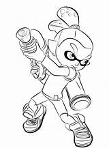 Splatoon Inkling Coloring Pages Boy Draw Drawing Male Step Para Colorear Drawingtutorials101 Printable 塗り絵 Tutorials Splatoons Color Sketch Kids Template sketch template