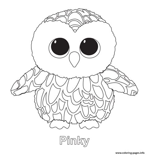 pinky beanie boo coloring pages printable