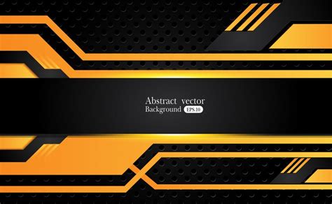 premium vector orange yellow  black abstract business background