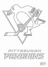 Pittsburgh Penguins Lnh Oilers Edmonton Colorier Braves Supercoloring Imprimé Fois sketch template