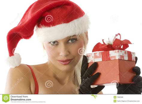 christmas beauty stock image image  portrait girl