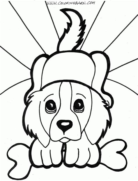 cute dog coloring pages    print