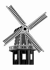 Molen Mulino Molino Windmill Disegno Colorare Turbine Coloriage Moulin Schoolplaten Angin Afb Kincir Turbin Pinclipart Printen Lain Mill Educima Educolor sketch template