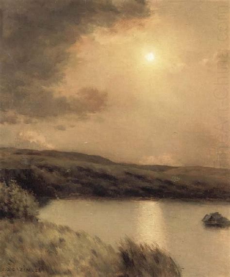 Jean Charles Cazin 1840 1901 The Pool Grey Night Landscape