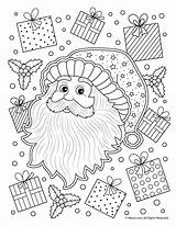 Coloring Adult Pages Santa Christmas Dolphin Woojr Claus Adults Kids Printable Pdf Button sketch template