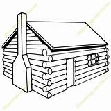 Cabin Log Clipart Coloring House Drawing Pages Clip Homes Easy Logging Cliparts Settlers Cabins Guest Wood Draw Rustic Cartoon Color sketch template