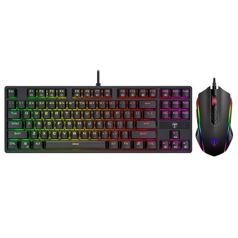 pictek gaming mouse wired  programmable buttons chroma rgb backlit  dpi ludaima
