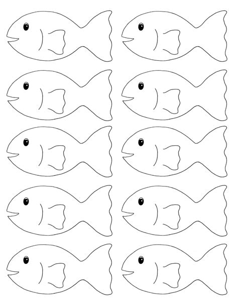printable fish template  preschool