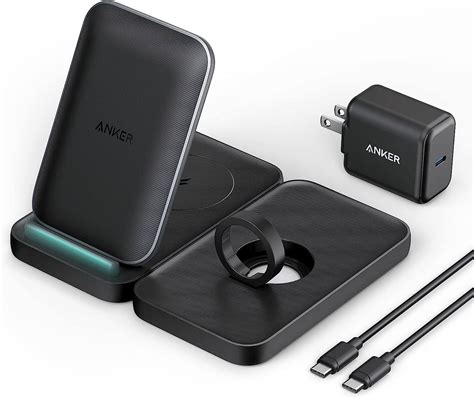 anker    wireless charging station  wireless charger    stand  iphone
