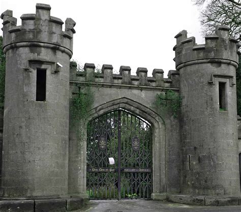 birr castle front gates   magical midlands greenside