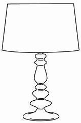 Lamp Table Coloring Stamps Digital Pages Lamps Digi Part Printables Color Kids Colouring Dessin Cameo Accessoires Silhouettes Tables Lampe Choose sketch template