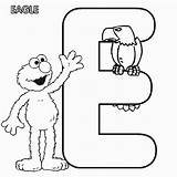 Coloring Elmo Alphabet Pages Letter Popular sketch template
