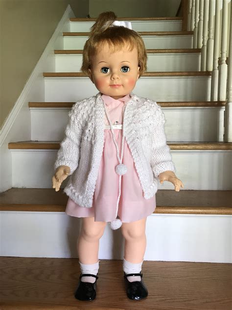 Ideal 28” Saucy Walker Redressed Adorable Doll Clothes Vintage