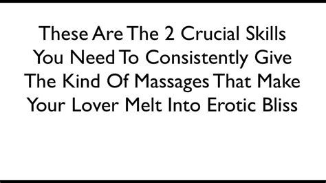 Sex Tips The Secrets To Giving A Great Sexy Massage Youtube