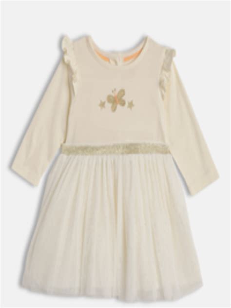 buy   hamleys cream coloured embellished net dress dresses